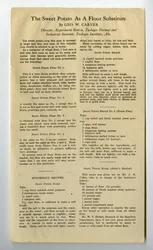 The Sweet Potato as a Flour Substitute, 1915